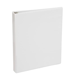 Binder 1in White W-Pockets-wholesale