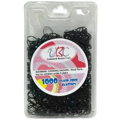 Hair Rubber Bands Latex 1000ct Blck-wholesale