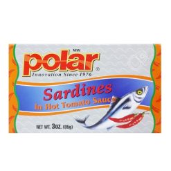 Polar Sardines Hot Tomato Sauce 3oz-wholesale