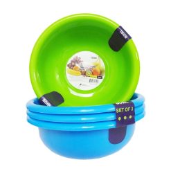Bowl Plastic 17oz 3pc Asst Clrs-wholesale