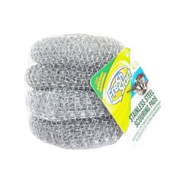 F.S Stainless Steel Scourer Pad 4pk-wholesale
