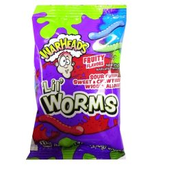 Warheads Sour Lil Worms 1.41oz Display-wholesale