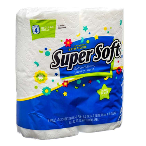 Super Soft Bath Tissue 4pk 2-Ply 143ct-wholesale Super Soft Bath Tissue 4pk 2-Ply 143ct-wholesale