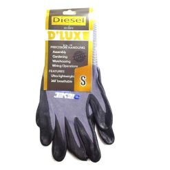 Diesel D-Luxe Gloves Black-Gray Sml-wholesale