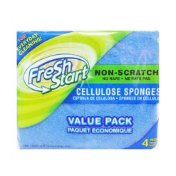 Fresh Start Sponges 4pk Blue-wholesale