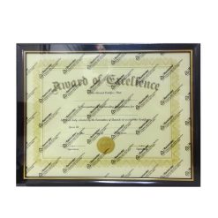 Certificate Frame 8.5 X 11in Blk-Gold Tr-wholesale