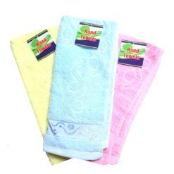 Hand Towels Wave Design Asst Clrs-wholesale