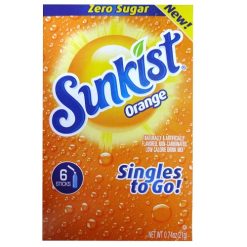 Sunkist Orange Singles To Go 6ct-wholesale