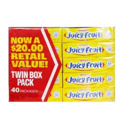 Wrigleys Gum 5pc Juicy Fruit-wholesale