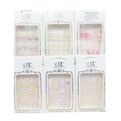 Pre-Glued Nails 12ct Asst-wholesale