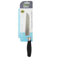 Santoku Knife 7in Black Handle-wholesale