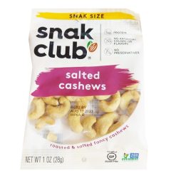 S.C Salted Cashews 1oz-wholesale