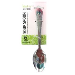 Ideal Soup Spoon 6pk Stainless Steel-wholesale