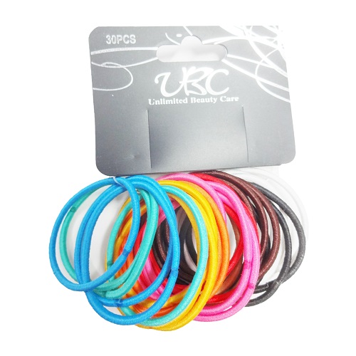 Hair Elastic Ties 30ct Asst Clrs-wholesale Hair Elastic Ties 30ct Asst Clrs-wholesale