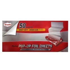 Ri-Pac Aluminum Pop-Up Foil Sheet 50ct-wholesale