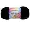 Knitting Yarn Coal Black 100% Acrylic