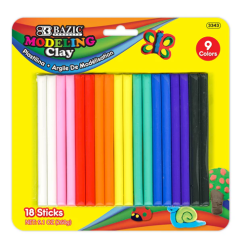 Toy Clay Sticks 18pk 9.1oz Asst Clrs-wholesale