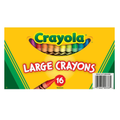 Crayola Crayons Large 16ct-wholesale
