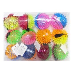 Toy Spiky Ball W-Light 2-Tone Asst-wholesale