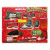 Toy Santas Train Set 22pc Musical-wholesale Toy Santas Train Set 22pc Musical-wholesale