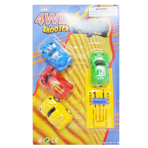 Toy Push Car 4pc Asst Clrs-wholesale