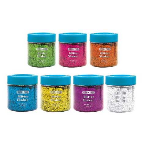 Bazic Glitter Shaker 2oz Neon Clrs As-wholesale Bazic Glitter Shaker 2oz Neon Clrs As-wholesale