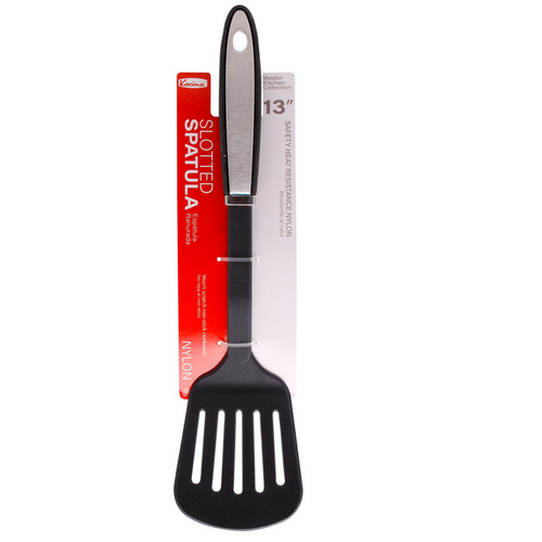 Spatula Slotted 13in Black-wholesale
