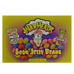 Warheads Sour Jelly Beans 4oz Box Ass-wholesale