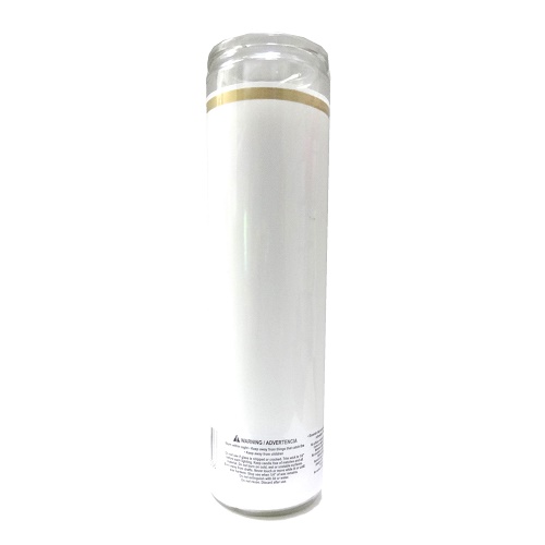 Candle 8in Novena White-wholesale Candle 8in Novena White-wholesale