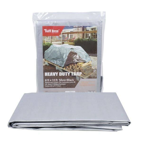Tuff Bros Tarp 8X10ft HD Silver-Black-wholesale Tuff Bros Tarp 8X10ft HD Silver-Black-wholesale