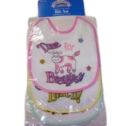 Baby Bibs 3pk Asst-wholesale