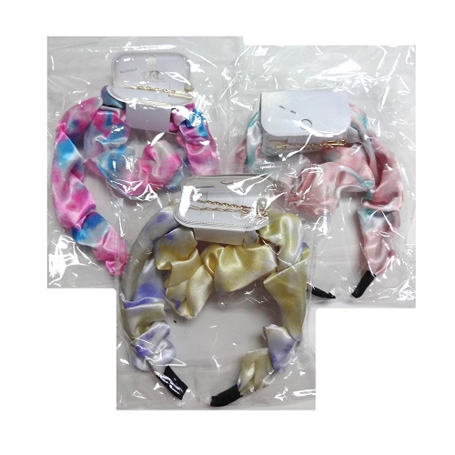 Headband Scrunchie & Hair Snap Set-wholesale Headband Scrunchie & Hair Snap Set-wholesale