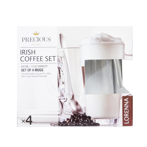 Irish Coffee Mug Set 4pk 15oz-wholesale Irish Coffee Mug Set 4pk 15oz-wholesale