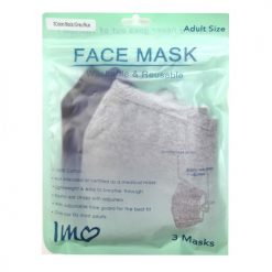 Face Masks 3pk Asst In Case Washable-wholesale