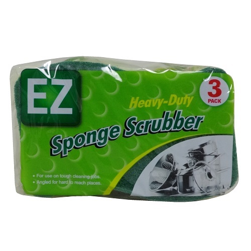 EZ Sponge Scrubber 3pk Heavy Duty-wholesale EZ Sponge Scrubber 3pk Heavy Duty-wholesale
