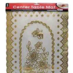 Center Table Mat 16 X 33 Rect Gold Lace-wholesale