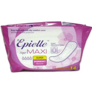 Epielle Maxi Pads 14ct Overnight Super
