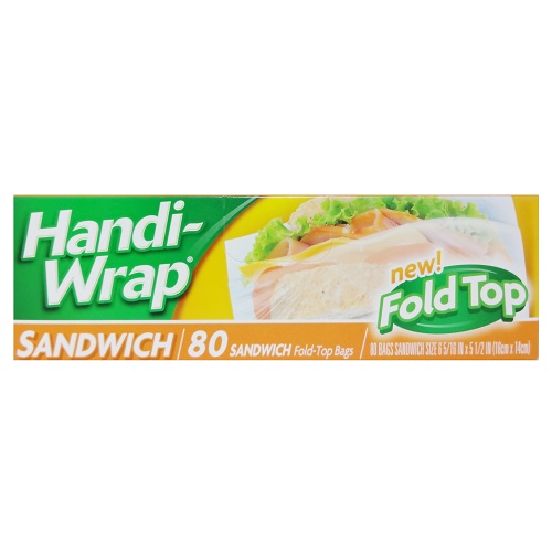 Handi-Wrap Sandwich Bags 80ct Fold Top-wholesale Handi-Wrap Sandwich Bags 80ct Fold Top-wholesale