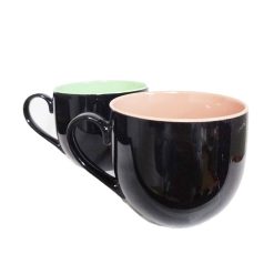 Coffee Mug 18oz 2-Tone Asst Clrs-wholesale