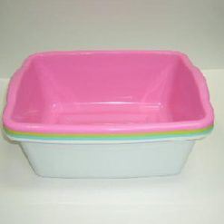 Dish Pan Rect Asst Clrs Plastic-wholesale