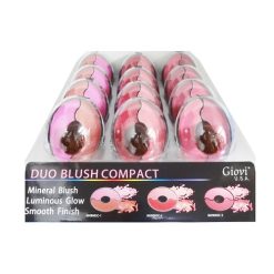 Blush Compact W-Brush Asst Clrs-wholesale