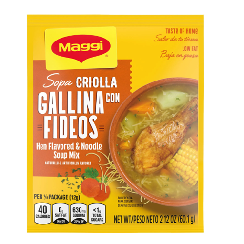 Maggi Soup Mix Criolla Hen-Noodle 2.12oz-wholesale Maggi Soup Mix Criolla Hen-Noodle 2.12oz-wholesale