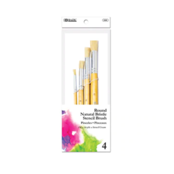 Stencil Brush Set 4pc Natural Bristel-wholesale