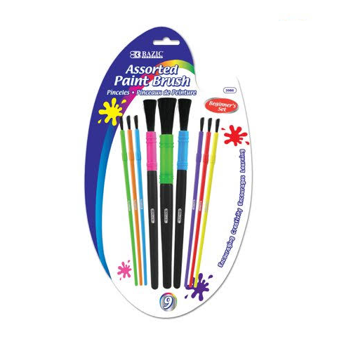 Paint Brushes 9pc Asst Sizes-wholesale Paint Brushes 9pc Asst Sizes-wholesale