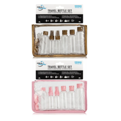 Travel Bottle Set 11pc Asst-wholesale