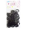 Hair Elastic Ties 40pc Mini Black-wholesale Hair Elastic Ties 40pc Mini Black-wholesale