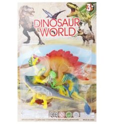 Toy Dinosaur World 4pc Smll Asst-wholesale
