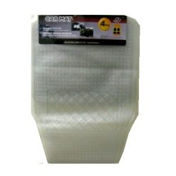 Car Mat 4pc Clear Plastics-wholesale