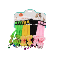 Pet Collar W-Bell Asst Clrs-wholesale