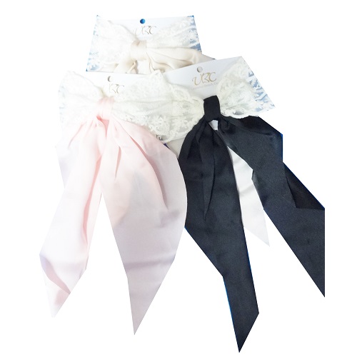 Hair Metal Clip W-Bow Asst Clrs-wholesale Hair Metal Clip W-Bow Asst Clrs-wholesale